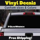 2pk Gearwrench Logo Decal Sticker - Wrench  Drill  Socket  Ratchet  Tool Box