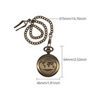 Camping Outdoor Hiking Portable Classic Brass Survival Compass Pocket Watch Map