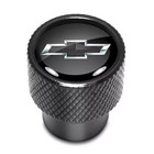 4pcs Chevrolet Chevy Black Logo Black On Black Aluminum Tire Valve Stem Caps Usa