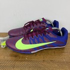 Nike Zoom Rival S Shoes Men 11 5 Purple Lime Track Sprint Spikes Racing Sprinter