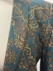 Illustration Vintage Women   s Teal Blazer With Paisley Print