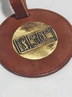 Pga Tour Partners Club Life Member Leather Luggage Tag Golf Bag Id Brown