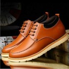 New Men s Leather Casual Invisible Elevator Shoes Height Increasing Boots Shoes