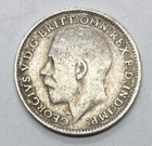 1917 Great Britain 3 Pence Coin - Km  813  0 925 Silver Coin