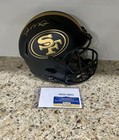 Joe Montana Signed San Francisco 49ers Eclipse Black Full Size Helmet