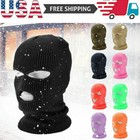 3 Hole Full Face Ski Mask Winter Cap Balaclava Hood Beanie Warm Tactical Hat