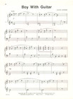 Vintage Boy With Guitar Piano Solo Sheet Music 1971 Louise Garrow Level 2