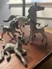 Hagen Renaker Mini White Mare And Foals Designed By Maureen Love