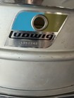 Vintage Ludwig Acrolite Lm404 5x14 Aluminum Snare Drum Blue Olive Badge Case