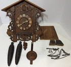 Rare Antique Cuckoo Clock  Possibly Kuehl Bahnh  usle For Parts Only