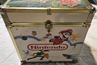 Rare 1980s Vintage Nintendo Super Mario Zelda Wood Box Toy Chest Storage