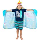 Baby Shark Hooded Towel 24 X 50 Inches Soft Absorbent Bath Wrap For Kids