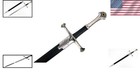 Unisex Medieval Sword 39 5  Overall  27 5  Steel Blade  Matching Scabbard