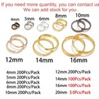 Double Loops Open Jump Ring Split Rings Connectors Diy Jewelry Making 200pcs lot