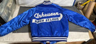 Vtg Don Alleson 1980s Blue Satin Budweiser Anheuser Busch St Louis Jacket Medium