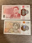   50    10 Pounds England Banknotes Circulated Queen Elizabeth Ii  British Pound
