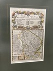 Antique Hand Colored Map Of Lincolnshire The Road From Nottingham To Grimsby