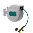 1 2 In Retractable Hose Reel Water Hose Reel 180   Swivel Wall-mounted For Garden
