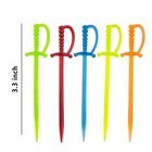 Oddier 100pcs 3 3 Inch Plastic Sword Toothpicks Picks For 100  Colorful 