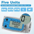20-120 Lpm Digital Turbine Flow Meter Fuel Flow Meter Water Flow Meter 1 Inch Us