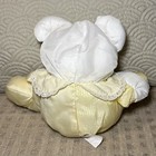 Vtg 1988 Fisher Price Puffalump Yellow Nylon Teddy Bear 9    Plush W  Rattle  read
