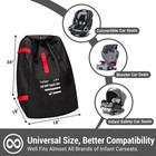 Car Seat Travel Bag Backpack For Air - Karfast Universal Infant Black 