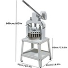 36pcs 1 06-5 64oz Manual Dough Divider Cutter Machine Stainless Steel Dough Tray