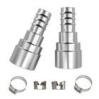 800-917hp Stainless Steel Heater Hose Connector - 3 4 In  Tube X 3 4 In  Hose