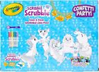 Crayola Scribble Scrubbie Pets Playset Washable Markers Bath Toy Confetti Party 