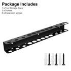Tool Rail Rack Holder Screwdriver Organizer Wall Mount Hanger Shelf For Garage