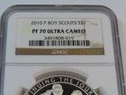 2010 P Ngc Pf 70 Ultra Cameo U  S  Mint Boy Scouts Of America Silver Dollar Coin