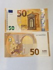 50 Euro Banknote Fifty Euro Bill Unc