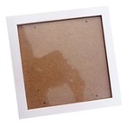 Square Thick Pine Wood Photo Frame Wall Picture Frame white  6 Inch  S7v98614