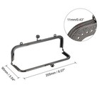 5pcs Metal Purse Frames 8 1  Kiss Lock Clasp Frame For Coin Bags Diy Black