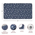 Crib Sheets waterproof Bamboo Crib Mattress Protector Crib Pad Cover 4 Pack Set