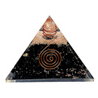 Black Tourmaline Orgonite Pyramid Reiki Healing Crystal Feng Shui Gift Decor
