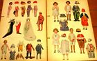 Vintage Large Lot Of Paper Dolls And Clothing Cut-outs Sheets  From Magazines