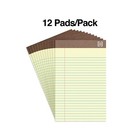 Staples 100  Recycled Narrow Ruled Perforated Notepads Canary 5  X 8  12 pk