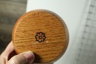 Handmade Bowl Turned Oak Wood Trinket  Holder Artist Signed