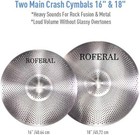 Low Volume Cymbal Pack Mute Cymbal Set 14 hihats 16 crash 18 crash 20 ride 5    