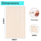 24 Pack Basswood Sheets 4x6 X 1 16 Inch Thin Plywood 4 X 6 Inch  Natural