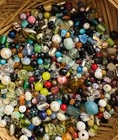 2 Pound Bead Soup Random Acrylic Glass Metal Upcycled Jewelry Making Crafts  2d