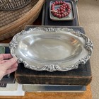 Reed   Barton King Francis Serving Bread Tray 13  Silverplate Hollowware
