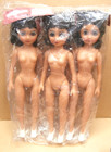 Vtg Lot 6 Fibre Craft Female 15  Fashion Dolls Black   Red Hair 3096-b 3096-04
