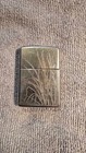1993 Rare Vintage Zippo Lighter Silver Plate Cattails