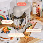 Beautiful 5 3 Qt Stand Mixer W  Flat Beater  Whisk  Dough Hook By Drew Barrymore