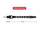 Professional Dart Accessories-12pcs 48mm Aluminum Shafts 12 Rubber O Rings