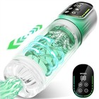 Male Masturbaters Automatic Handsfree Rotating Cup Thrusting Stroker Lubricants