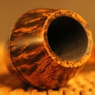 Fiamma Di Re Double Flame Level Glossy Straight Rod Bullhead Heatherwood Pipe