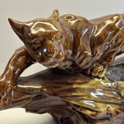 Large Vintage Panther Tv Lamp  Planter Mid Century Ceramic Jungle Cat Statue 17   